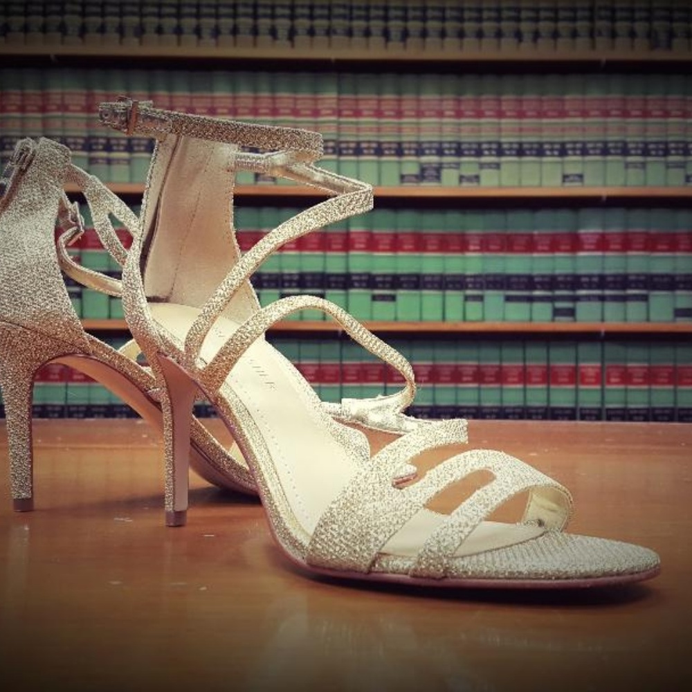 Marc Fisher Gold Heels